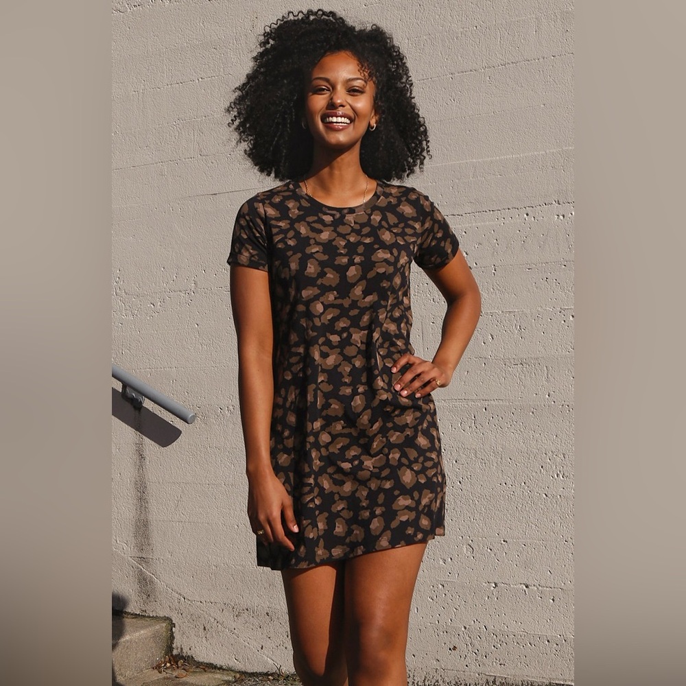 Brunette The Label Leopard Tunic Dress XS/S